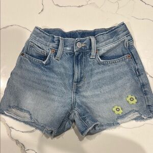 Old Navy kids Denim Shorts with Floral Embroidery